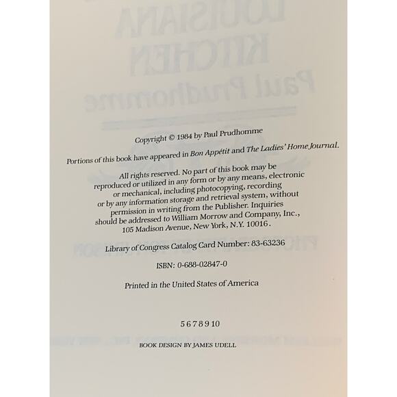 Chef Paul Prudhomme's Louisiana Kitchen Vintage 1984 Hardcover Cookbook Cajun - Picture 5 of 11